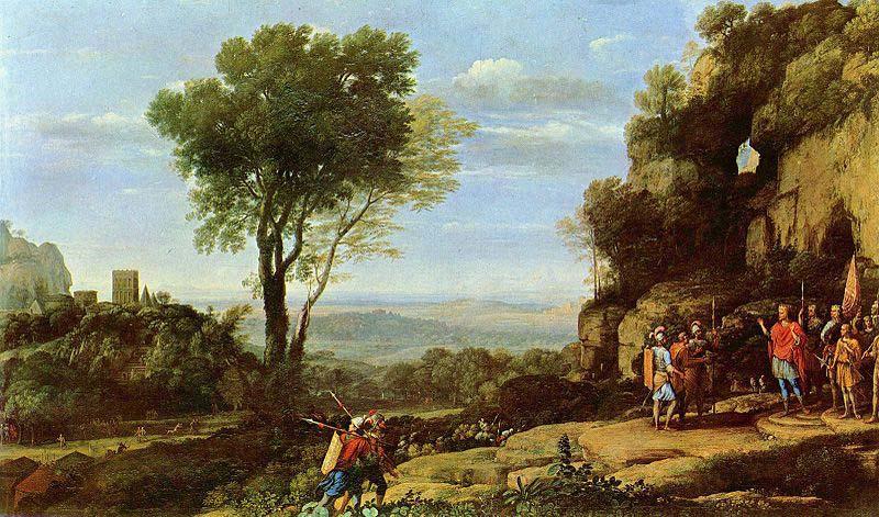 Claude Lorrain Landscape with David at the Cave of Adullam oil painting image